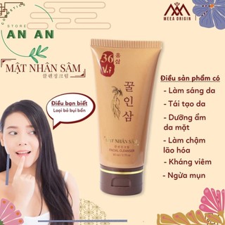 Sửa rửa mặt 36 vị mật nhân sâm MeeA organic