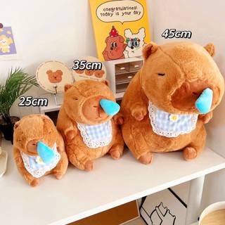 Gấu bông Capybara Búp Bê Nhồi Bông Capybara Mềm Mại Đáng Yêu, Gấu Bông Mô Phỏng Capybara