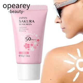 opearey Kem chống nắng body làm trắng, Kem dưỡng da cách ly nhẹ dưỡng ẩm, Kem bảo vệ da mặt SPF50 30g Kem chống nắng body năng lượng mặt trời