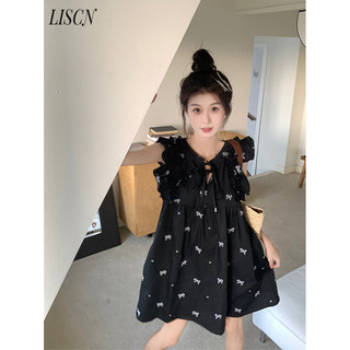 LISCN váy Đầm váy nữ body đầm Minimalist Cổ điển Dễ thương Đơn giản WLQ2430A5X 11Z240316