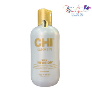 Tinh dầu dưỡng bóng tóc CHI Keratin Silk Infusion 177ml
