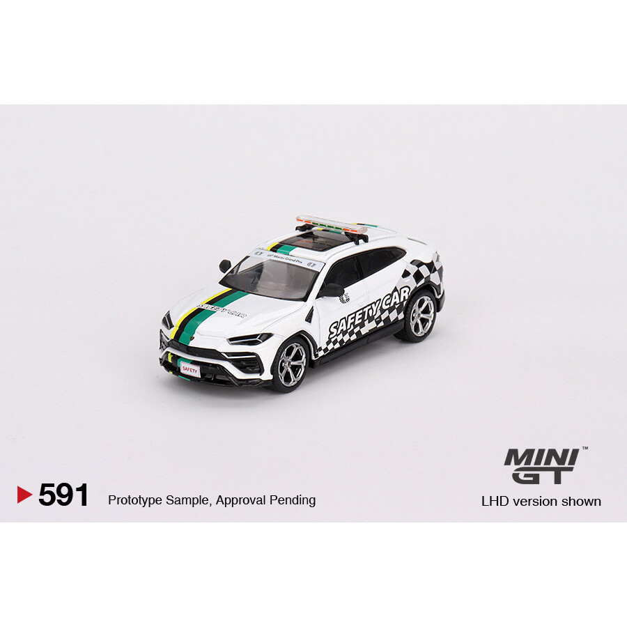 MINI GT 1: 64 No.591 Lamborghini Urus 2022 Macau GP Xe an toàn chính thức MGT00591