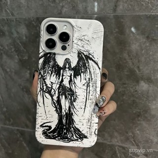 Ốp điện thoại Fallen Angel Dark fylin vỏ cứng có thể áp dụng iPhone 15 14promax 13pro 12promax 13promax xsmax XR 12mini 7 8 plus 11 Xs ốp điện thoại