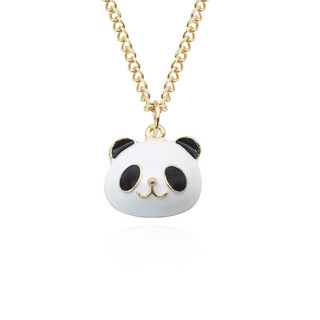 Hàng sẵn có Panda Penddants & Dây chuyền Thép không gỉ Dây chuyền Vintage Charms Vòng cổ Nam Nữ DIY Tuyên bố Dây chuyền Dropshipping