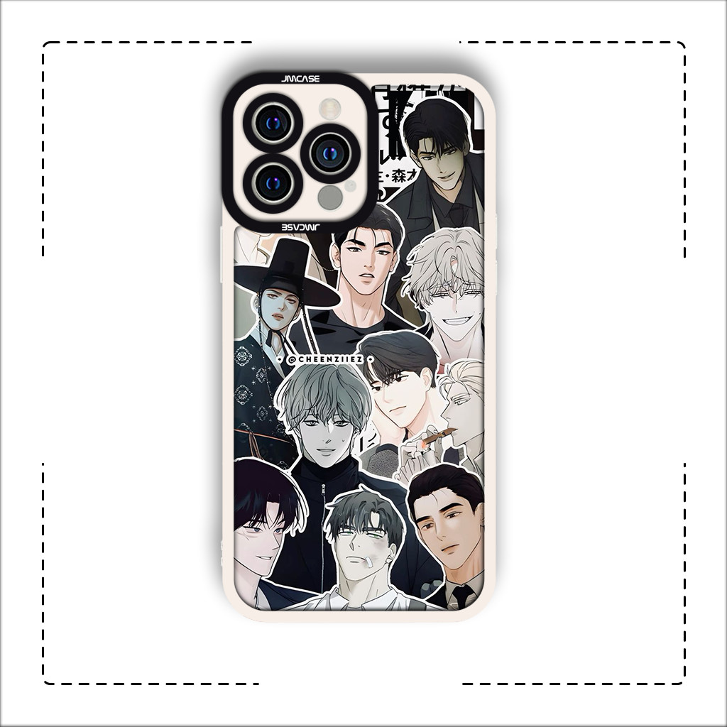 Ốp lưng iPhone Cạnh Vuông Samsung Xiaomi Oppo Jinx Manhwa Collage Joo Jaekyung Truyện Tranh BL