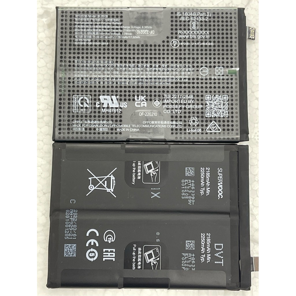 pin oppo reno 8 pro/blp929