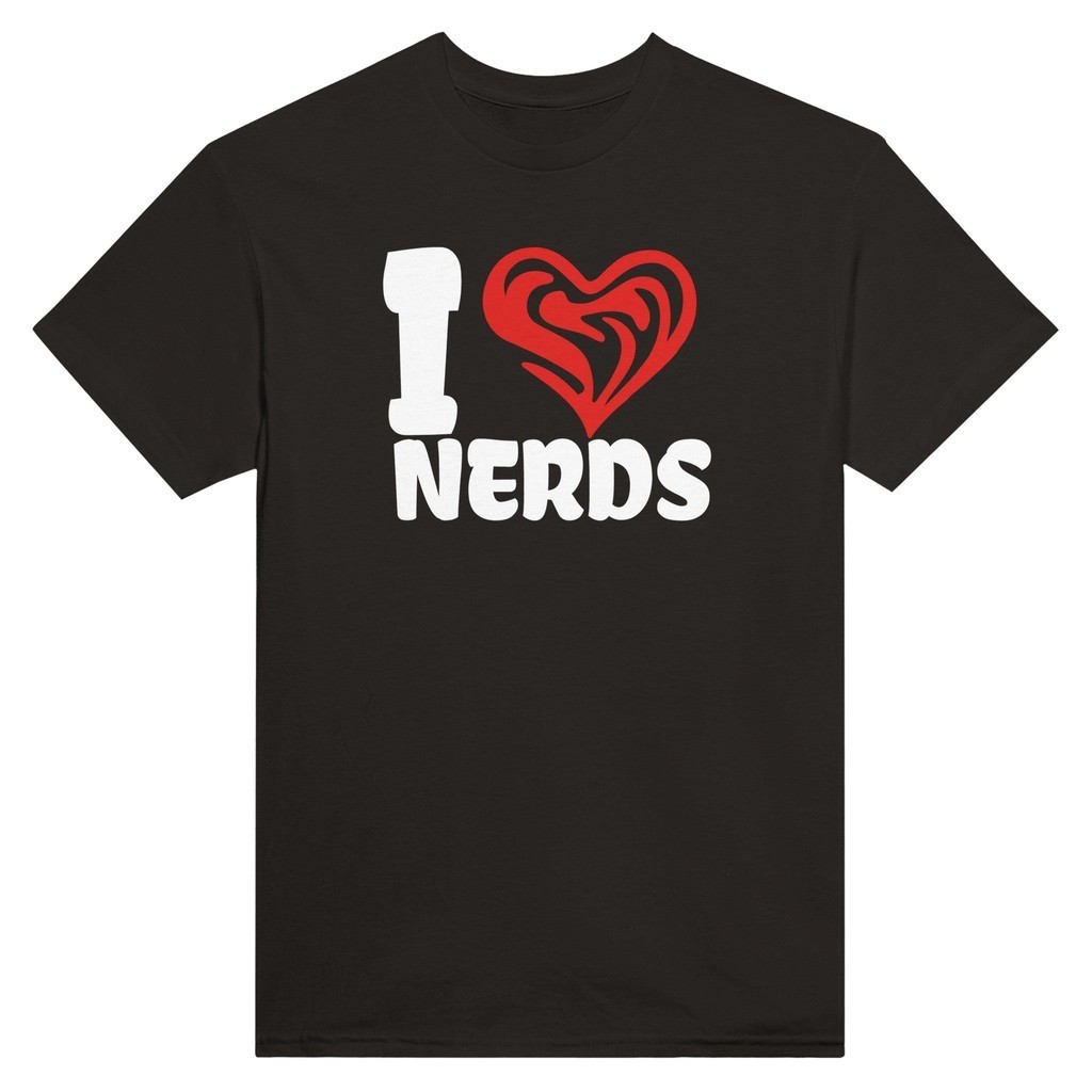 Áo thun vải quế 2024 cho bạn bè I Love Nerds XS-3XL