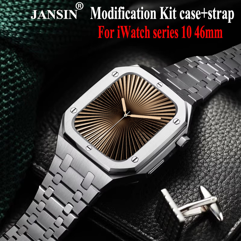 jansin Modification Mod Kit Dây đeo Có Khung Cho iwatch series 10 46mm