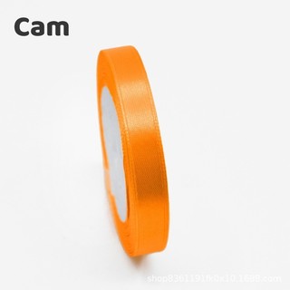 Cuộn ruy băng lụa trơn bản 1cm dài 22m