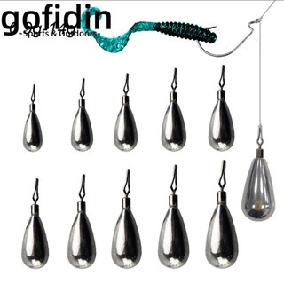Gofidin Câu cá Vonfram rơi Hot Tear Drop Shot Trọng lượng bổ sung Đầu nối móc trọng lượng