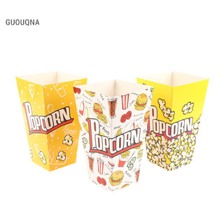 Guouqna 10 cái hộp bắp rang hộp đựng giấy cốc bắp rang xô hộp bắp rang guouqna