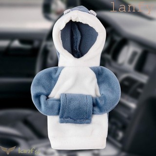 Lanfy Shifter Knob Hoodie Cover, Tay cầm Shift Knob Cover Car Shift Knob Hoodie, Ếch di động Dễ thương Shark Car Gear Shift Cover Shift Lever Trang trí nội thất