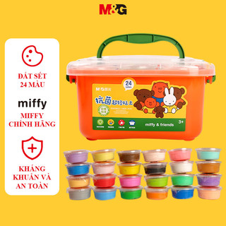 M&g đồ chơi đất nặn đất sét 12 / 24 / 36 màu sắc siêu nhẹ 4d an toàn cho bé làm thủ công
