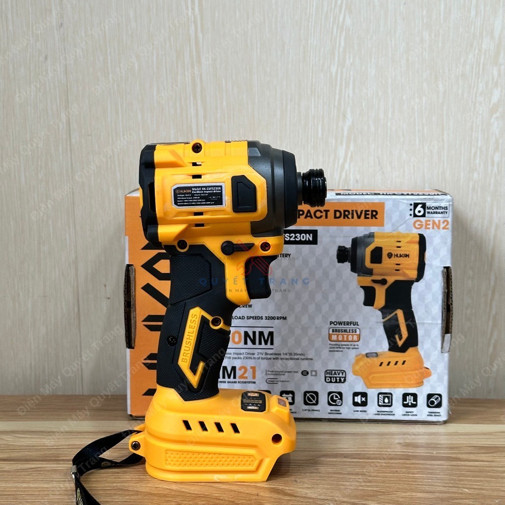 Thân Máy Chuyên Vít Hukan 230N Động Cơ Không Than Chân Pin Phổ Thông Bảo Hành Chính Hãng Điện Máy Quyết Trang