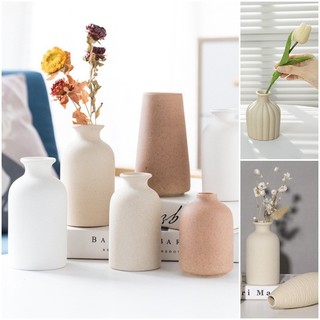 Bình hoa sứ tinh tế Bình hoa nhiều kích thước Chai thủy canh Hộp đựng hoa sáng tạo Đồ trang trí phòng khách