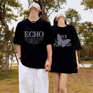 Disoo Cặp Đôi Mặc Mùa Hè 2024 Phong Cách Mới Mùa Hè Cotton Nguyên Chất Mùa Hè Áo Thun Nữ Tay Ngắn