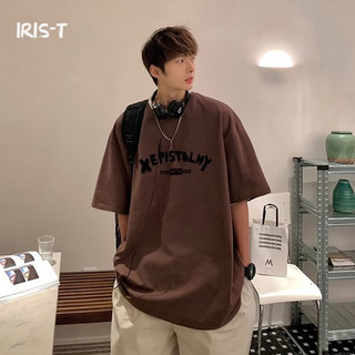 Iris-t áo thun nam cổ tròn áo thun nam cổ tròn áo thun form rộng ngắn tay unisex mtx2420fj2 9z240301