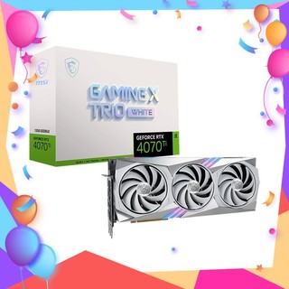  CARD MÀN HÌNH MSI RTX 4070 TI GAMING X TRIO WHITE 12G - ABS Computers 