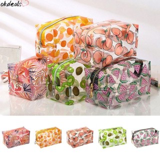 ᲦOKDEALSღ Gift Women Cosmetic Bag Clear Travel Cosmetic Bag Transparent Makeup Bags Toiletry Bag Storage Waterproof Transparent With Zipper Toiletry Organizer