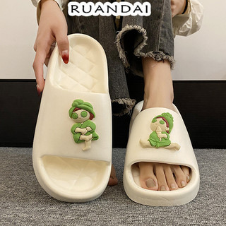 RUANDAI dép đi trong nhà bánh mì dép Chống bám bụi Linh hoạt Đàn hồi Phong cách FYT2430594 10Z240307