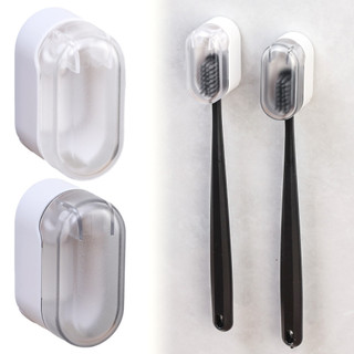 Giá đỡ bàn chải đánh răng -Túi treo tường, Nhựa, Không đục lỗ, Chống bụi -Phụ kiện phòng tắm -Túi lật tự động -Túi đựng bàn chải đánh răng -Túi đựng kem đánh răng