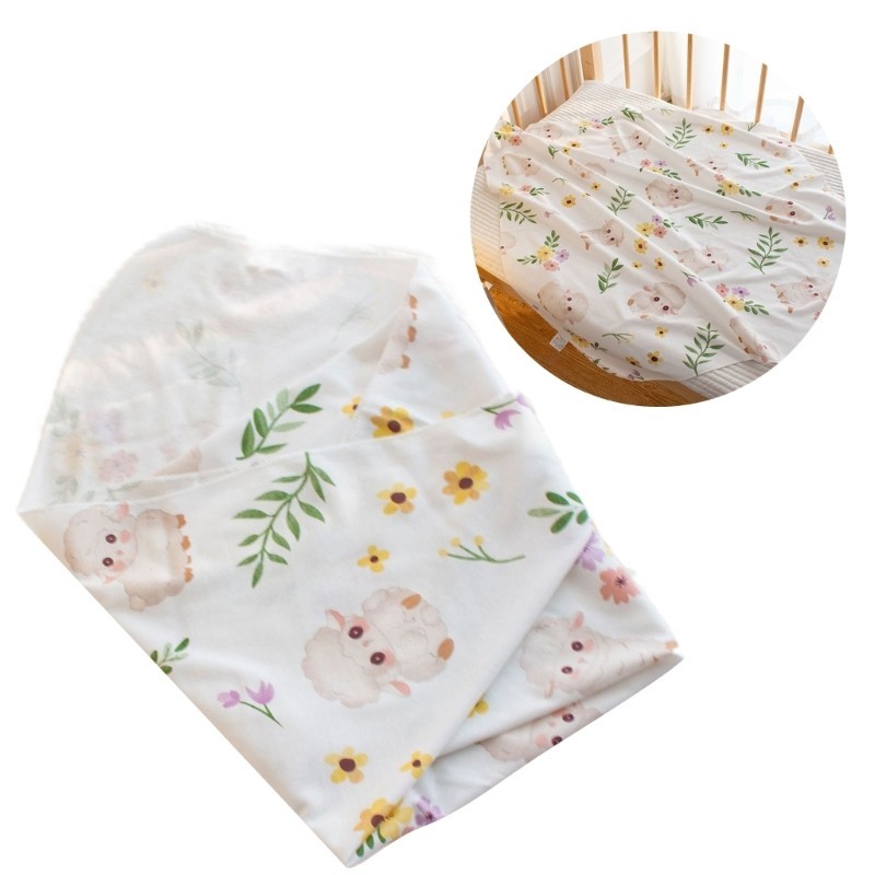 WIT Trẻ Sơ Sinh Khăn Tắm Nhận Chăn Trẻ Em Trẻ Sơ Sinh Xe Đẩy Chăn Cotton Cho Bé Tập Đi Sơ Sinh Quấn