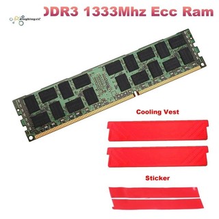8gb ddr3 1333mhz bộ nhớ ecc ram + áo làm mát pc3l-10600r 1.35v 2rx4 reg ecc ram cho máy trạm máy chủ