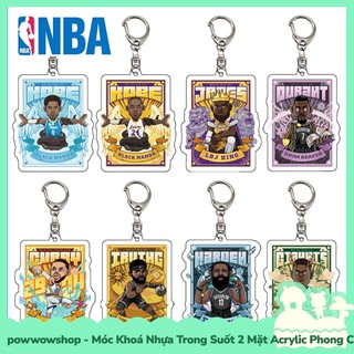 [Sẵn VN - Hỏa Tốc] Móc Khoá Nhựa Trong Suốt Acrylic Phong Cách Thể Thao Sport Bóng Rổ Basketball NBA MK_ĐH