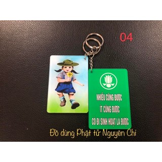 Móc khóa mica 2 mặt