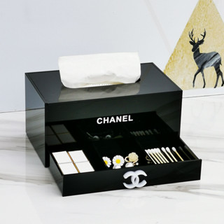 Hộp đựng khăn giấy Acrylic đa chức năng có ngăn kéo Hộp đựng khăn giấy Hộp đựng khăn giấy để bàn đơn giản Hộp đựng khăn giấy Hộp đựng găng tay Hộp đựng vải mặt Hộp đựng đồ trang sức Hộp đựng mỹ phẩm