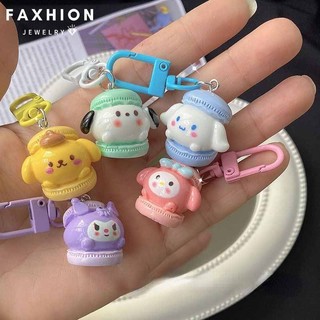 Faxhion Macaron Động Vật Dễ Thương Móc Khóa Vòng Chìa Khóa Mặt Dây Chuyền Pacha Chó Mặt Dây Chuyền Móc Khóa Quà Lưu Niệm