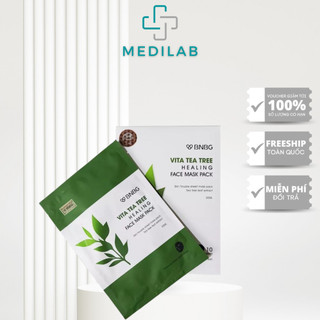 Mặt nạ BNBG tràm trà Vita Tea Tree Healing Face Mask Pack 30ml - Thải độc da, giảm mụn
