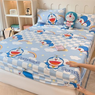 100% cotton hoạt hình in hình giường doremon series ga trải giường vỏ gối thân thiện với da thoáng khí đơn / siêu đơn / nữ hoàng / vua / siêu vua kích thước chăn ga gối