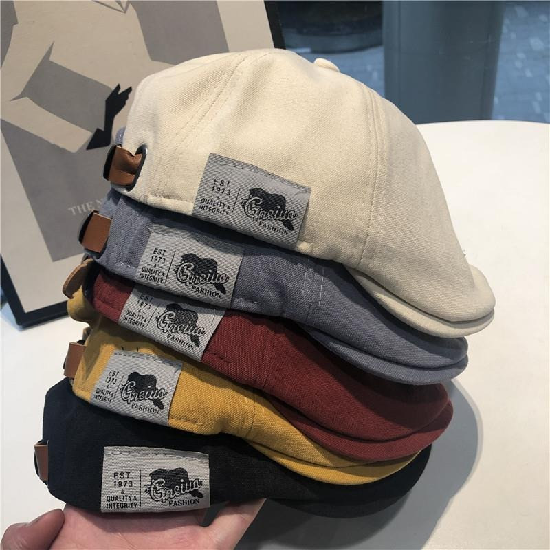 Cotton Peaky Blinders Mũ Dành Cho Nam Mũ Nồi Anh Phong Cách Phương Tây Ivy Mũ Cổ Điển Mùa Đông Người Phụ Nữ Vintage Vải Lanh Beret