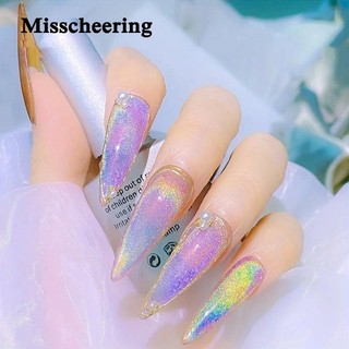 Rainbow cat eye gel từ tính sơn móng tay nhiều màu sắc phản quang lấp lánh đa năng sơn móng tay có thể sử dụng trên mọi màu gel