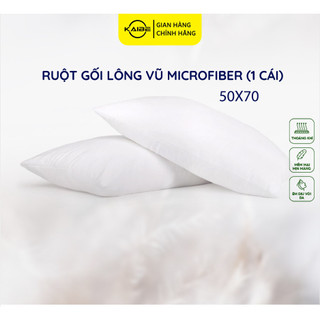Ruột gối nằm ruột gối lông vũ microfiber 50x70 cm - gòn lông vũ - kaibe - air pillow