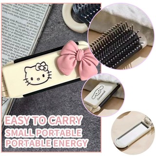 Gấp Lược Nhỏ Nhẹ Sang Trọng Ins Di Động Đệm Khí Túi Khí Lược Lược J1R9