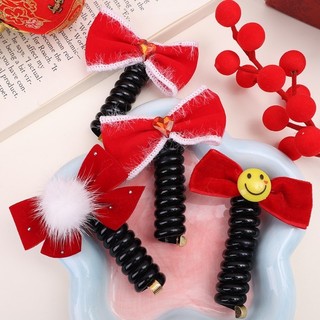 Dây Buộc Tóc Nơ Pompom