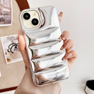Hồng Đỏ Đen Và Bạc Aurora Laser Chính Hãng Cotton Đầy Áo Khoác Điện Thoại iPhone 17ProMax 16 15ProMax 14 13 ProMax 12 11 Ngăn Ngừa Mùa Thu