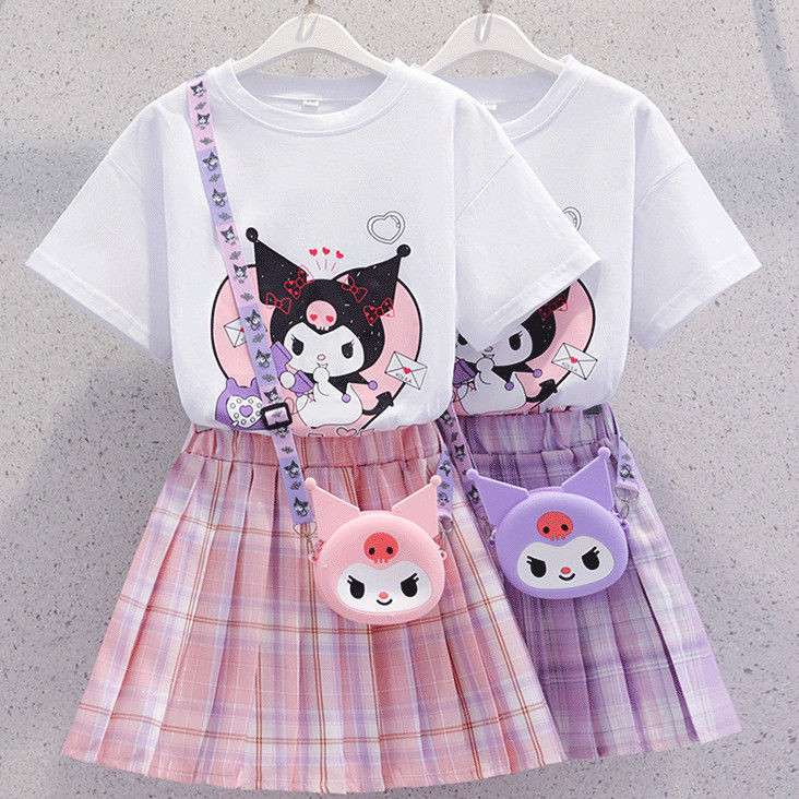 Bé Gái JK Phù Hợp Với Quần Áo Mùa Hè Phong Cách Mới Vừa Lớn Trẻ Em Preppy Phong Cách Mùa Hè Quần Áo 