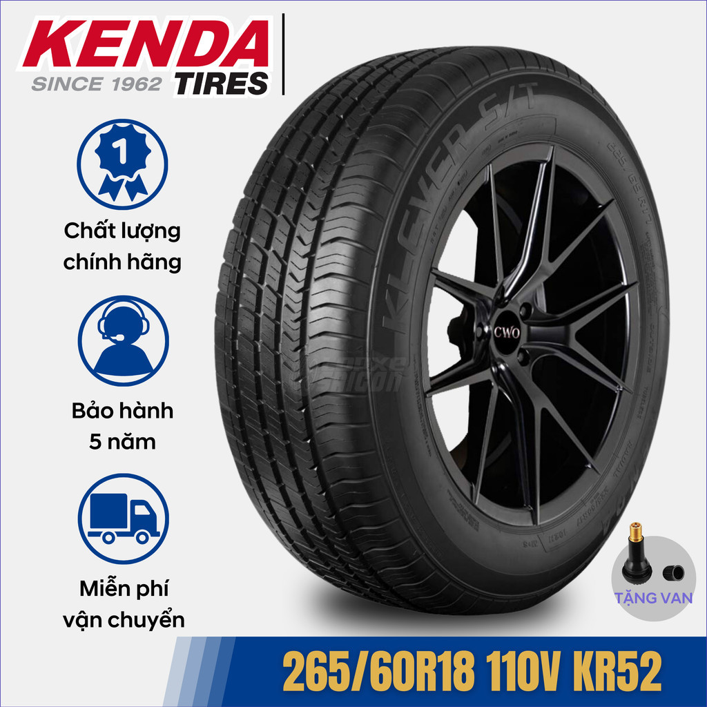 Lốp  Kenda 265/60R18 110V KR52| Lốp xuất Mỹ lắp xe SUV như Mitsubishi Pajero | Bảo hành 5 năm