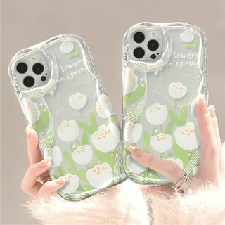 Ốp lưng viền hoa nổi chống sốc - mẫu flowers in spring - vsn002