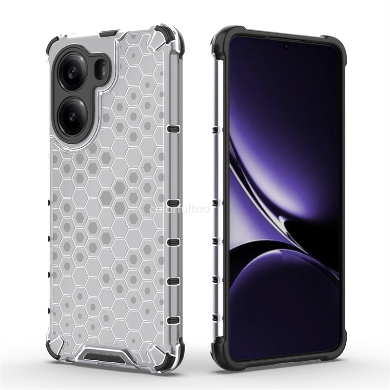 Ốp Điện Thoại Trong Suốt Cho Xiaomi Poco X7 Pro Chống Va Đập Tổ Ong Giáp Ốp Lưng Cho Poco X7 Pro 5G 