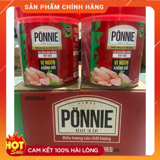 [ Giảm 50% ] Combo 2 Hộp Xúc Xích Dinh Dưỡng PONNIE Vị Thịt Heo (Hộp 50 cây x 19g)