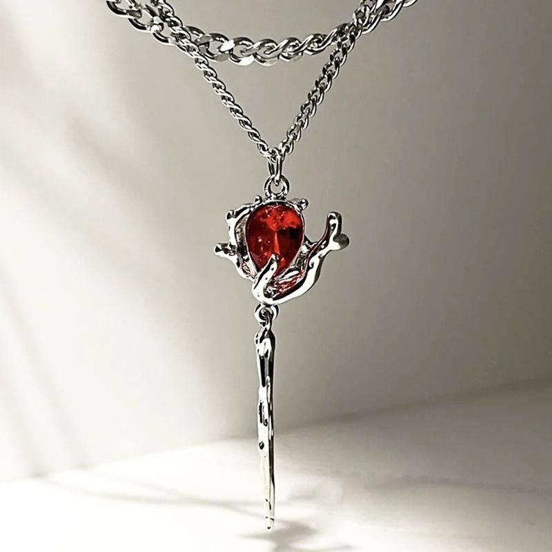 Stgirl Anime Trò Chơi Tình Yêu Và Không Gian Sâu Vòng Cổ Sylus Vintage Hình Học Nhẫn Tối Hoa Hồng Vòng Tay Nam Nữ Halloween Cosplay Phụ Kiện Thời Trang Trang Trang Sức