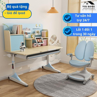 Bàn Học Sinh Thông Minh Cho Bé Chống Gù Chống Cận, Bàn Học Sinh Đa Năng Liền Giá Sách Hàng Nhập Khẩu - Nội Thất Nhập ẩu