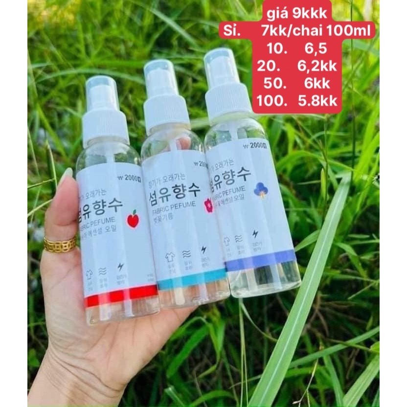 (Bán buôn-chuyên sỉ) Xịt thơm quần áo Hàn Quốc (chai)