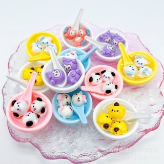 Sanrio Móc Khóa Điện Thoại Hình Bát Cơm Yuanxiao Hello Kitty Anime Kuromi