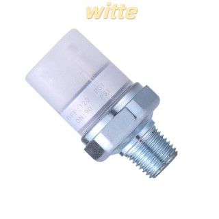 Công tắc áp suất không khí witte, máy nén khí bạc 90-120 psi, 100000 thời gian tái chế 24v 12v áp suất 1 / 4 "npt nam chủ đề công tắc áp suất sừng không khí