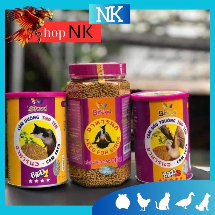 Cám chim chào mào Bifood cám chào mào đỉnh, cám dưỡng, cám đấu giúp chim hót hay, khỏe mạnh dẻo dai 
